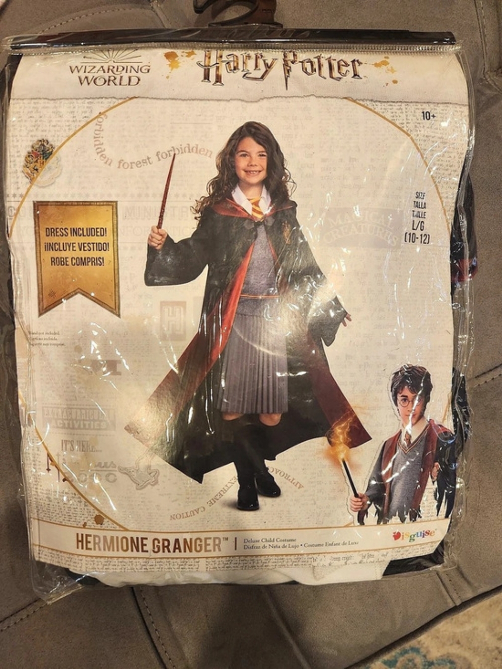 Like New Harry Potter Hermione Granger costume. Girls Size Large 10-12.